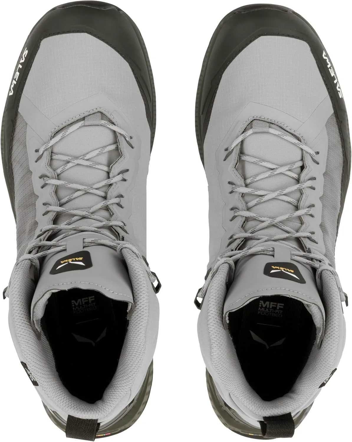 Мужские трекинговые и походные ботинки Salewa Pedroc Pro Powertex водонепроницаемые, темно-оливковый — фото 3