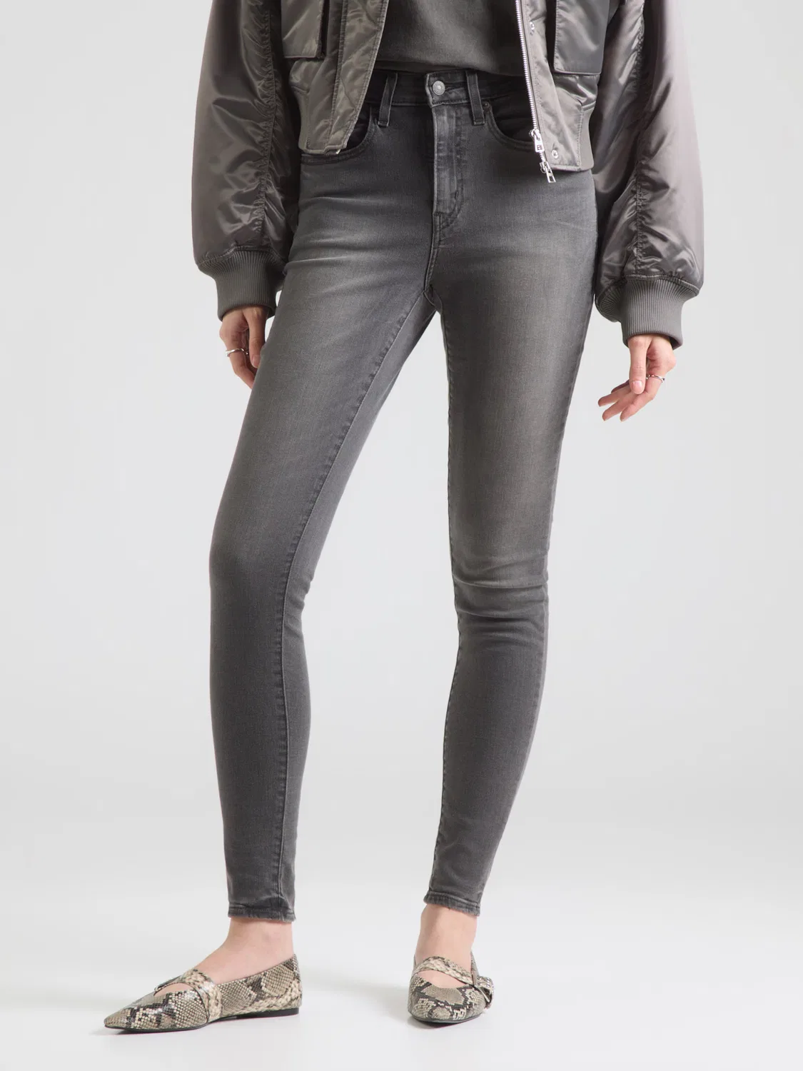 Джинсы зауженного кроя '721 HIGH RISE SKINNY' Levi'S , Black Denim — фото 2