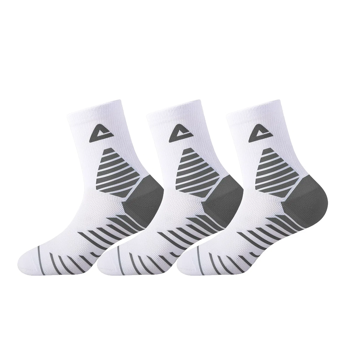 Носки унисекс PEAK 3 Pack серо-белые