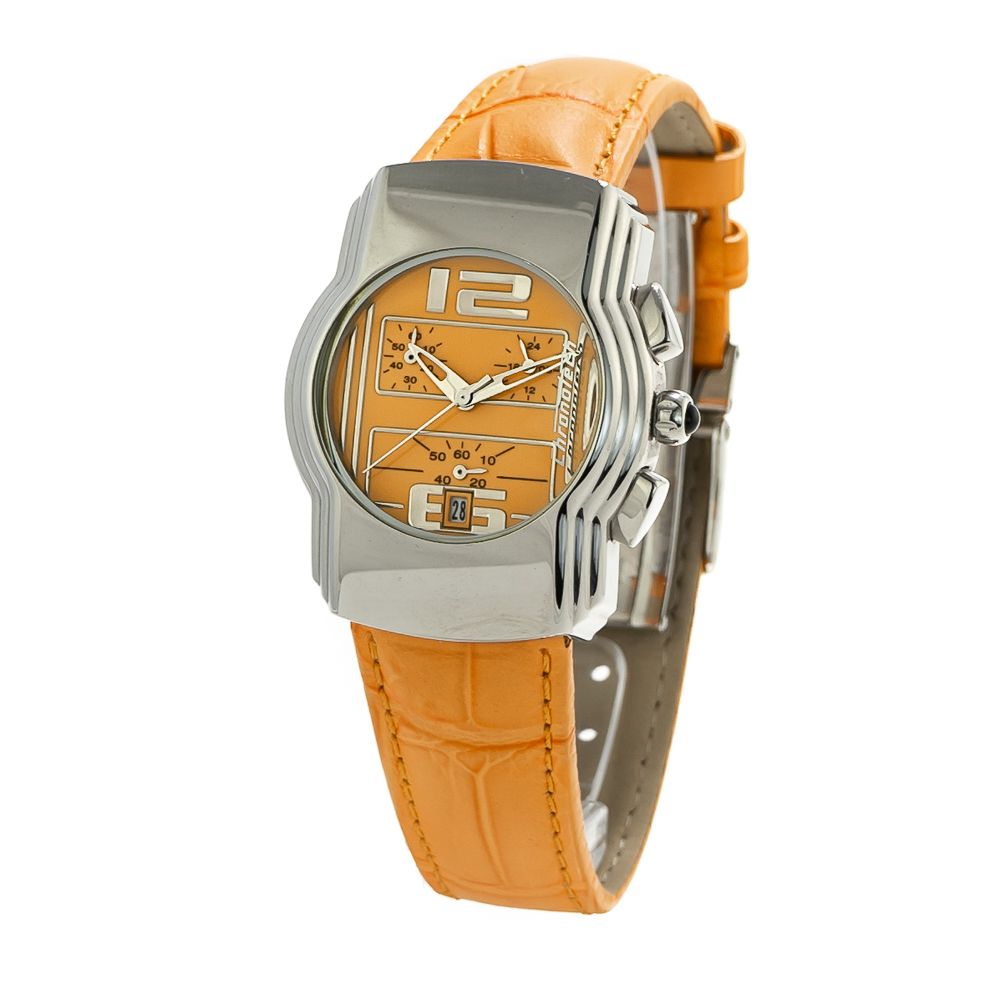

Женские часы Chronotech Leather, оранжевый