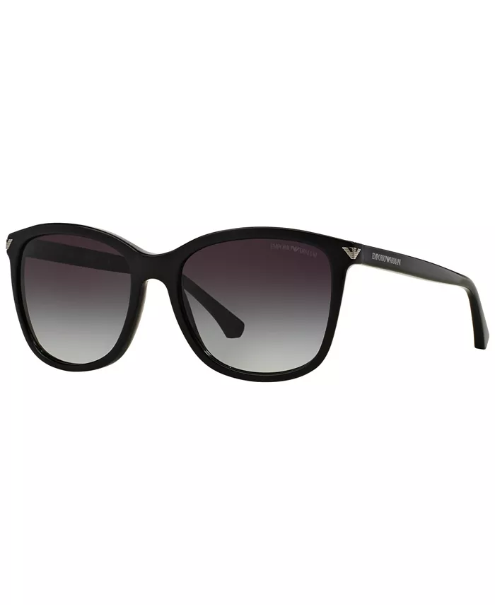 

Женские солнцезащитные очки Low Bridge Fit, EA4060F Emporio Armani, черный