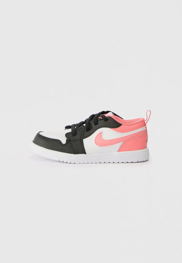 Низкие альтернативные детские туфли Jordan, Black/Pink Gaze/White