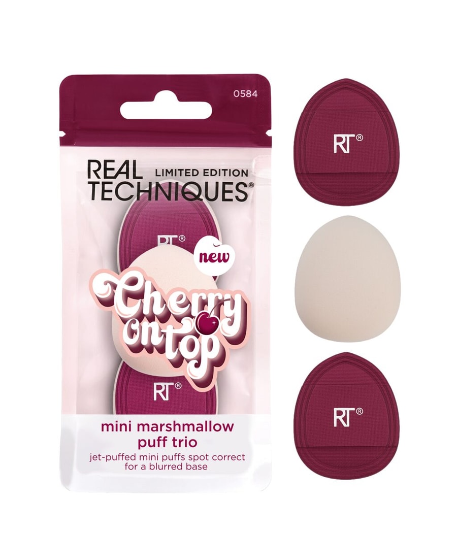 

Спонж для макияжа Real Techniques Mini Marshmellow Puff Trio Set, 1 шт.