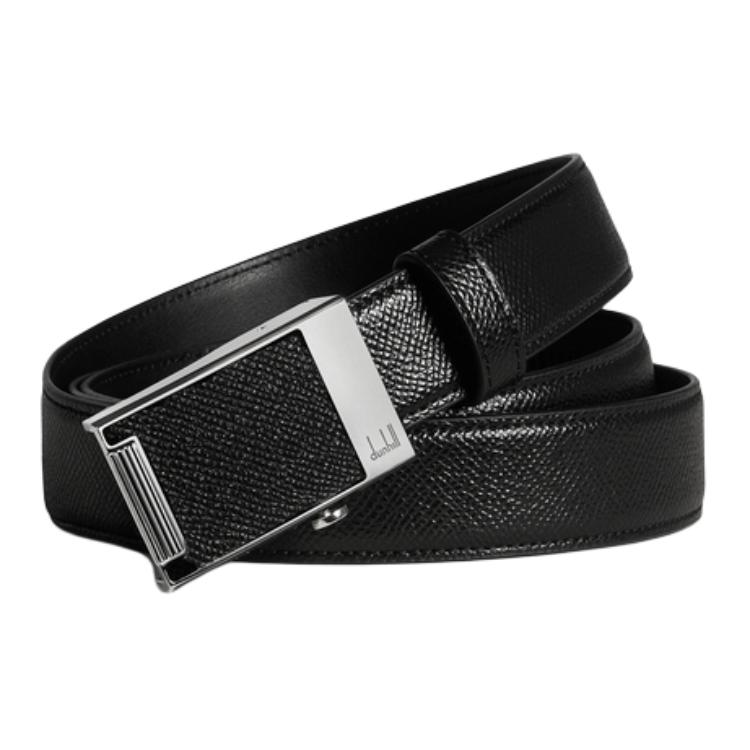 

Dunhill Кожаный ремень с автоматической пряжкой, Black