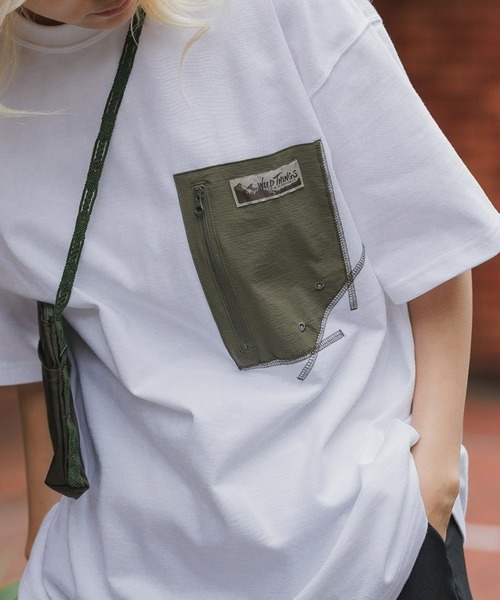 

Футболка с карманом WILD THINGS Camp, белый