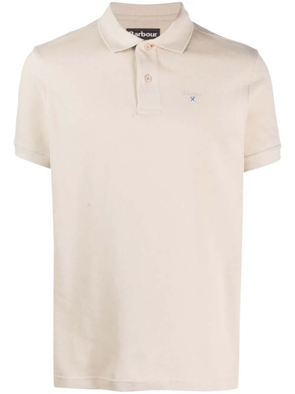 

Рубашка поло с вышитым логотипом Barbour, бежевый