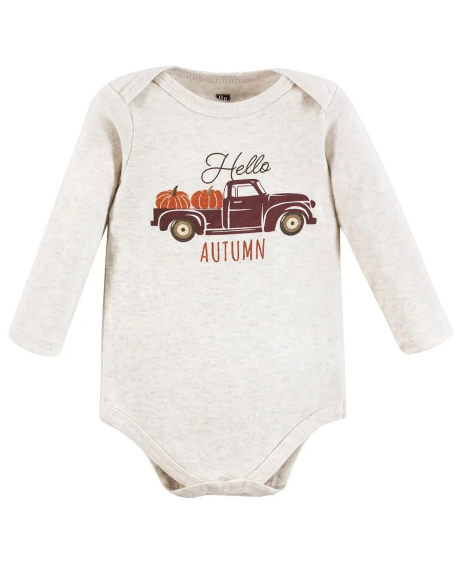 Мягкие хлопковые боди с длинными рукавами, комплект из 5 штук Hudson Baby, мультиколорcoloкрасный — фото 3