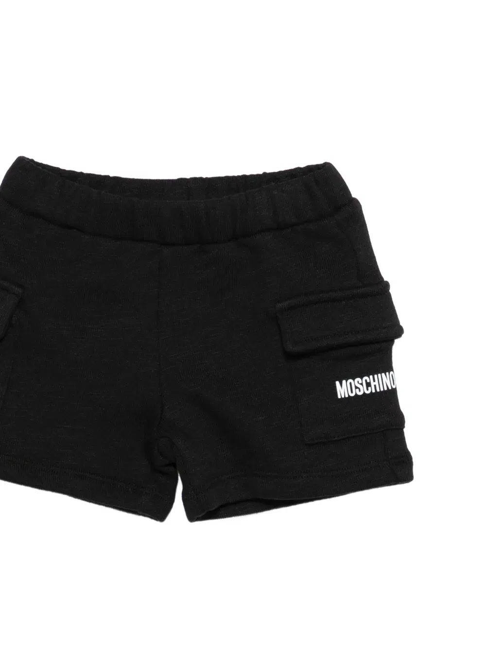 Комплект из футболки и шорт с принтом "плюшевый мишка" Moschino Kids, черный — фото 3