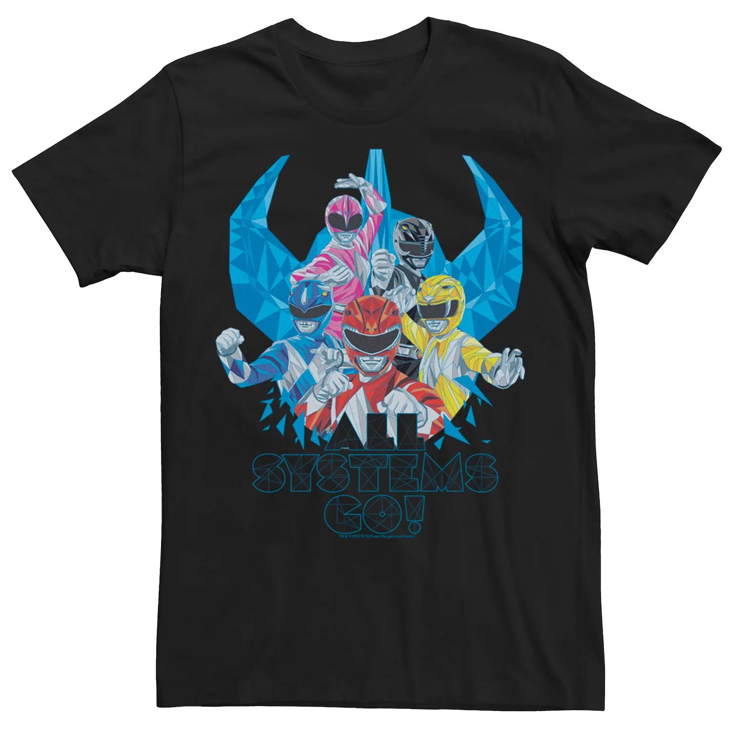 

Мужская футболка Power Rangers All Systems Go Tee Licensed Character