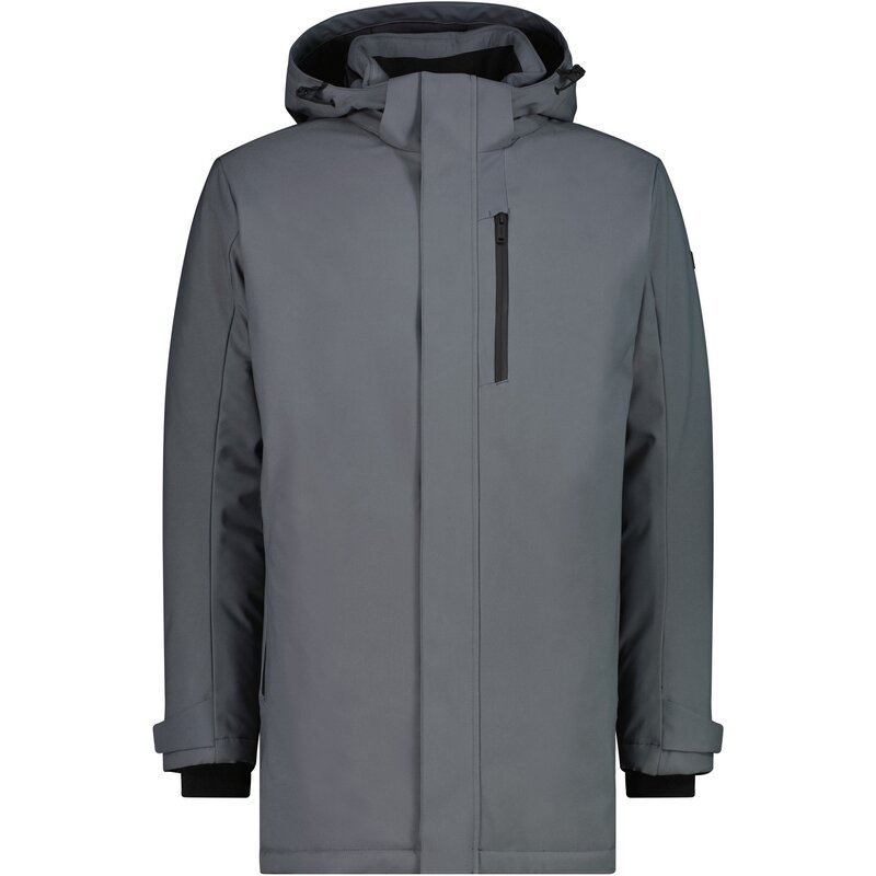 

Куртка мужская парка с капюшоном на кнопках Cmp, серый