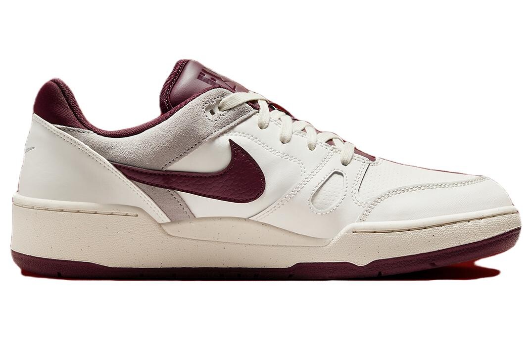 Кроссовки Nike Full Force Skateboarding Shoes Men Low-top White/Red, белый/красный — фото 2