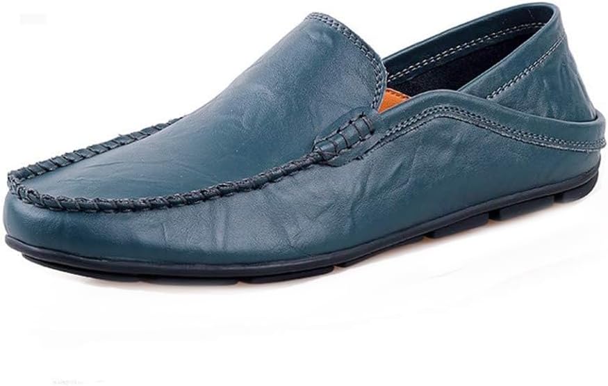

Мужские стильные лоферы летние легкие мокасины модная рабочая и повседневная обувь Asifn, синий