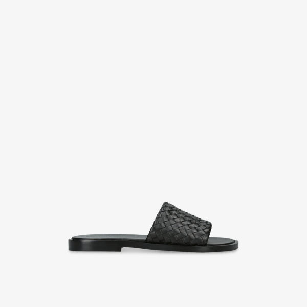 

Элитные кожаные плетеные шлепанцы Elio Bottega Veneta, черный