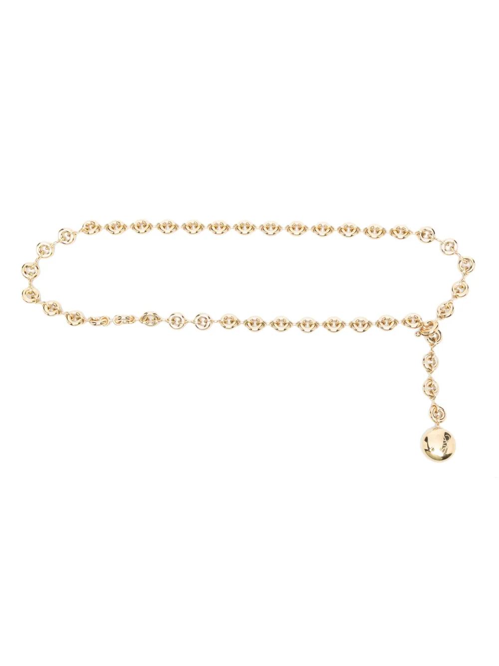 

Ремень с декором Anagram LOEWE, золотой