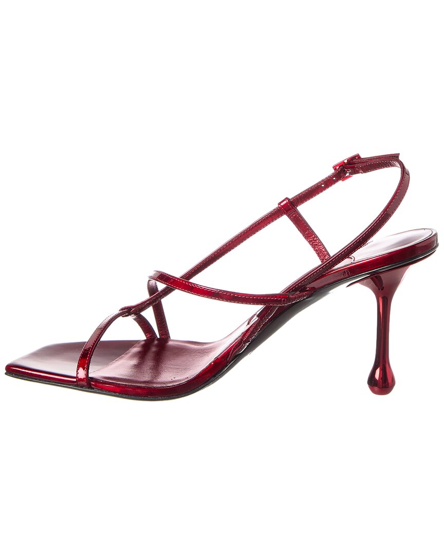 Джимми Чу Этана 80 Кожаные сандалии Jimmy Choo, красный — фото 2