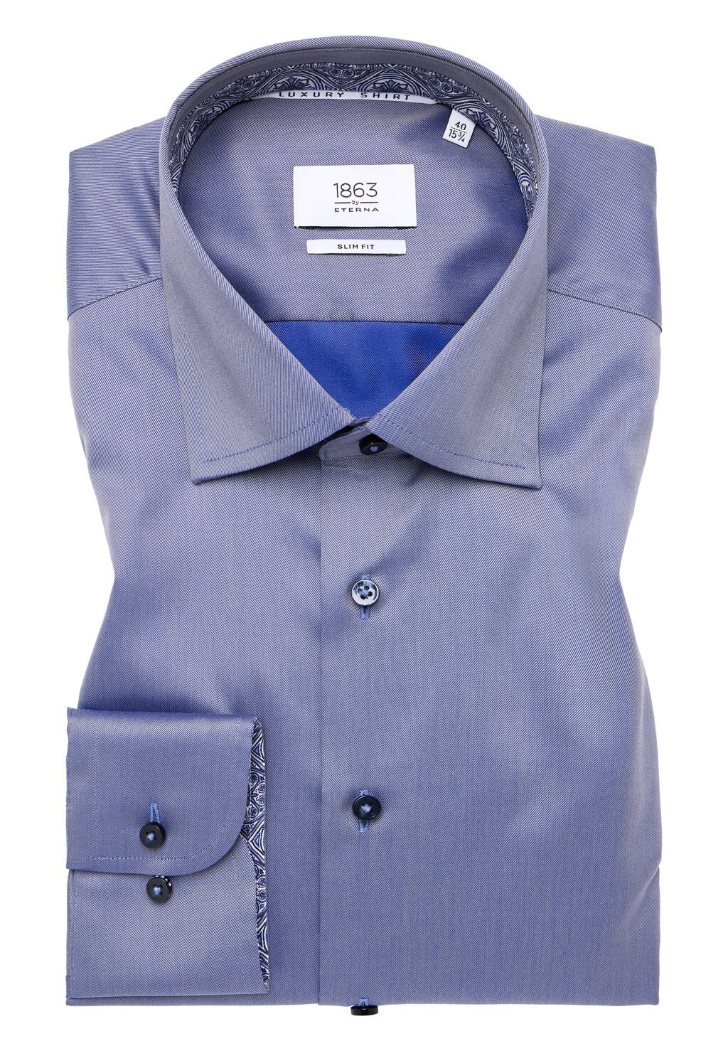 

Рубашка SLIM FIT Eterna, синий