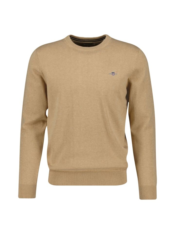

Толстовка Gant Strickpullover, цвет Khaki Melange