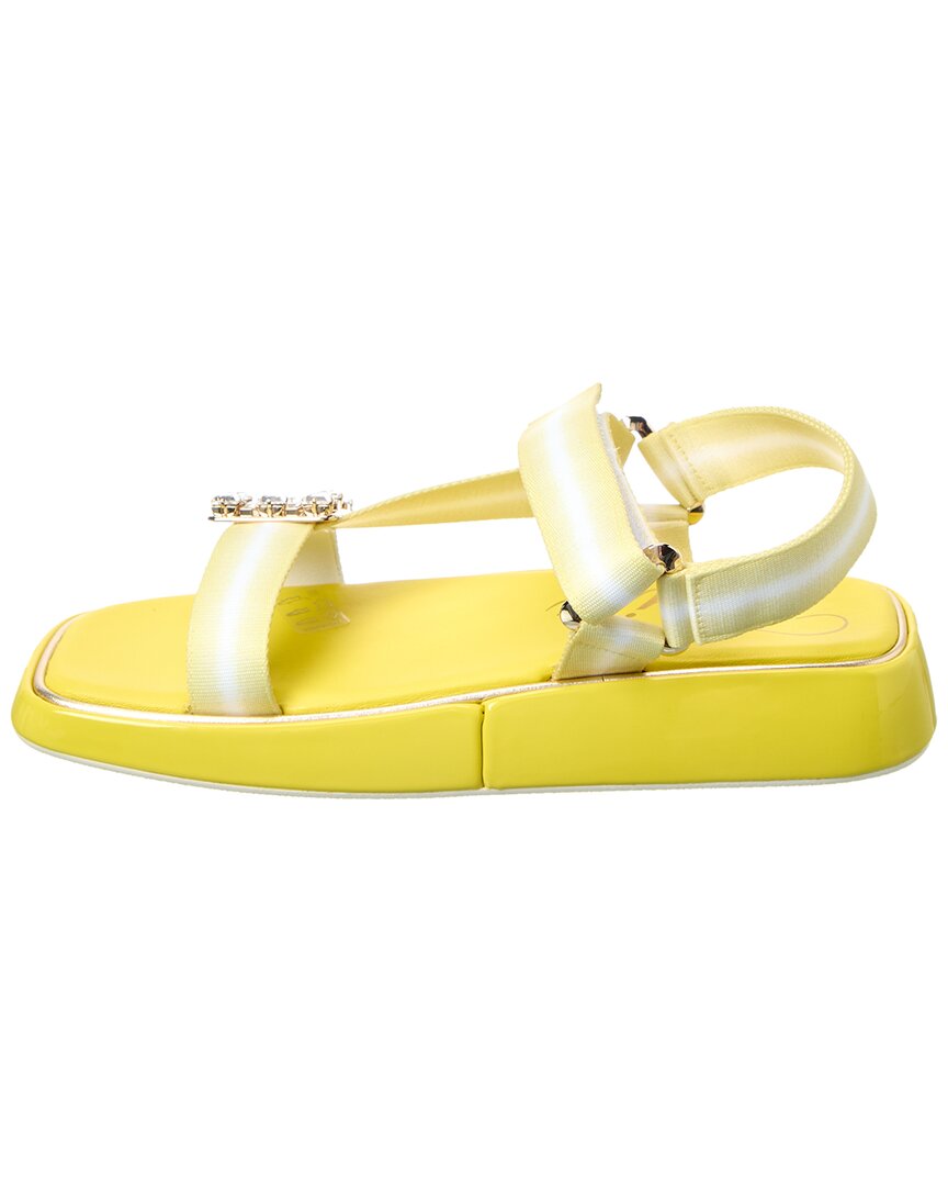 Roger Vivier Trekky Sandal, желтый — фото 2