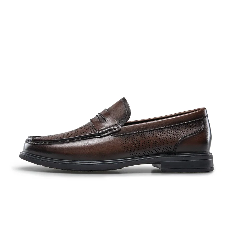 KANGNAI Мужские повседневные туфли low top черные/коричневые