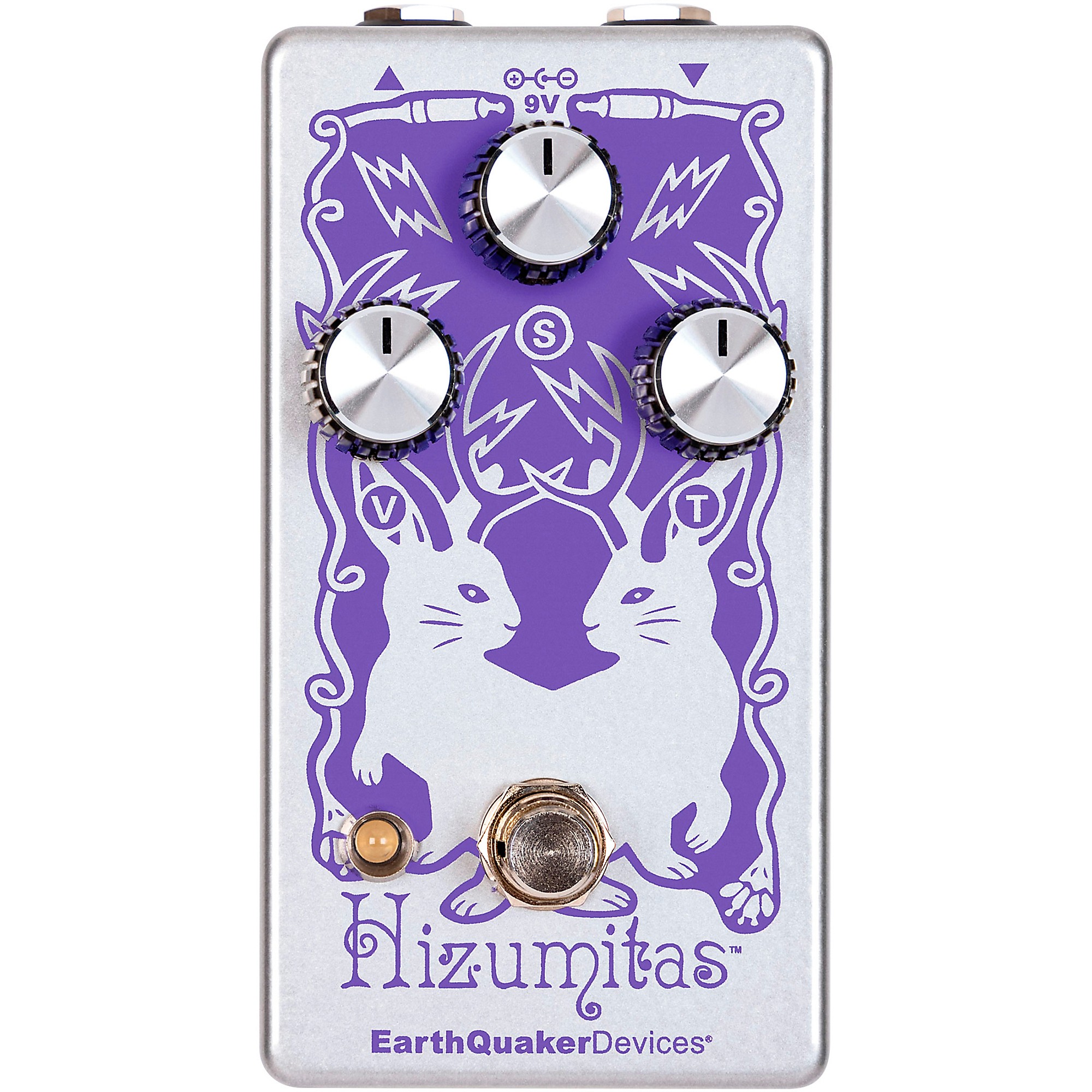 

EarthQuaker Devices Hizumitas Fuzz Sustainar Педаль эффектов Фиолетовый и Серебристый