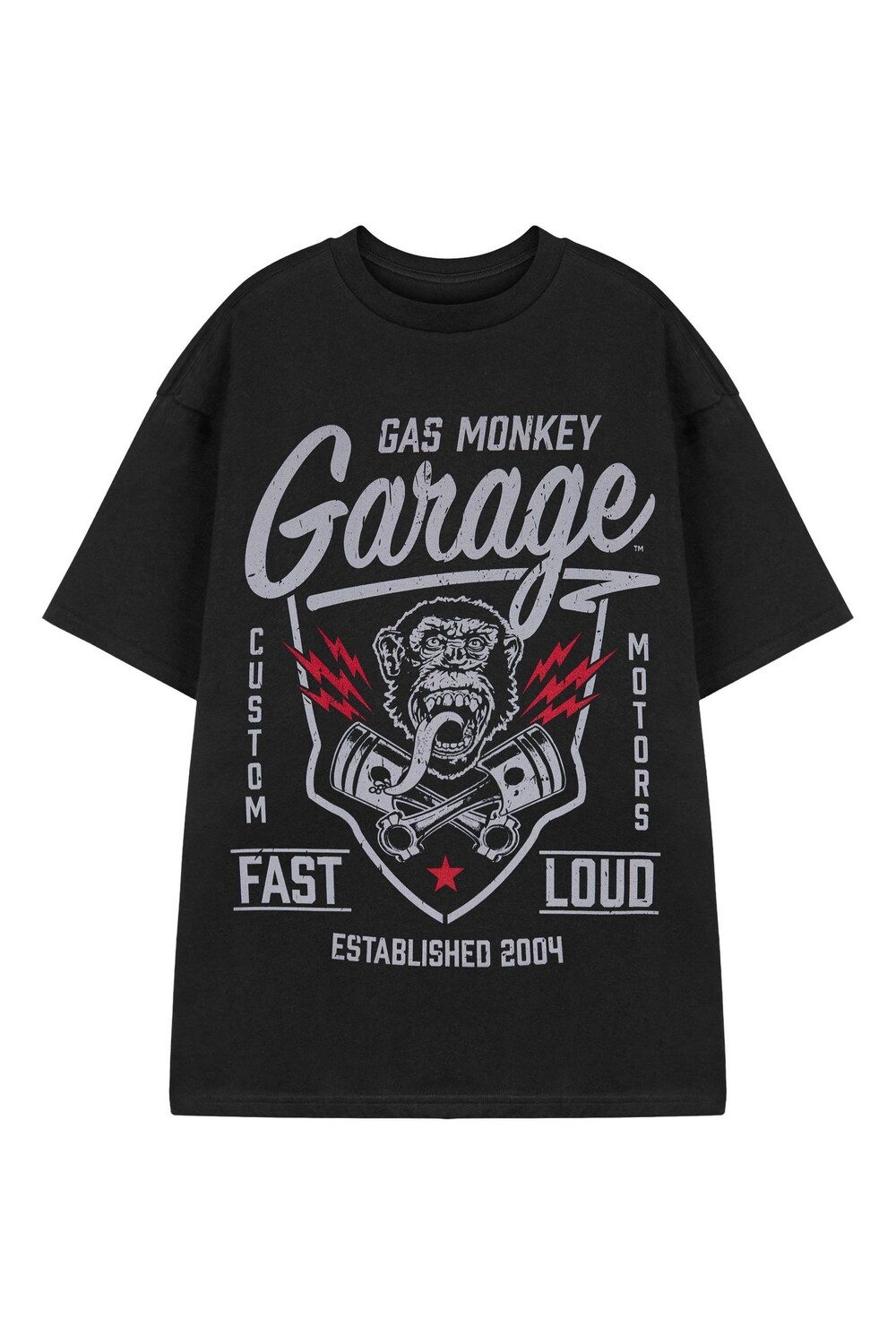 

Мужская футболка с лицензией Gas Monkey Vanilla Underground, черный