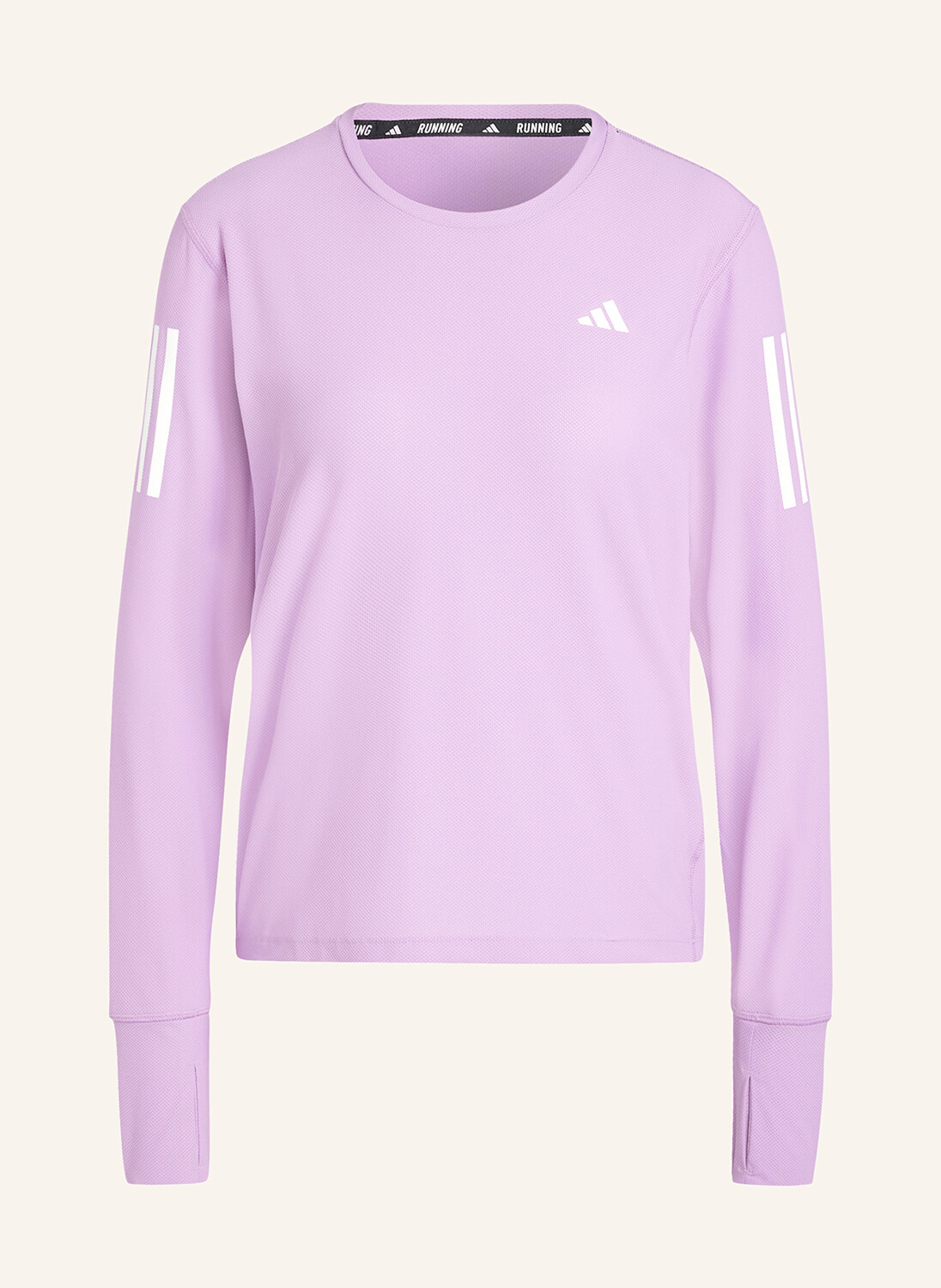 

Беговая рубашка own the run adidas, цвет HELLLILA/WEISS