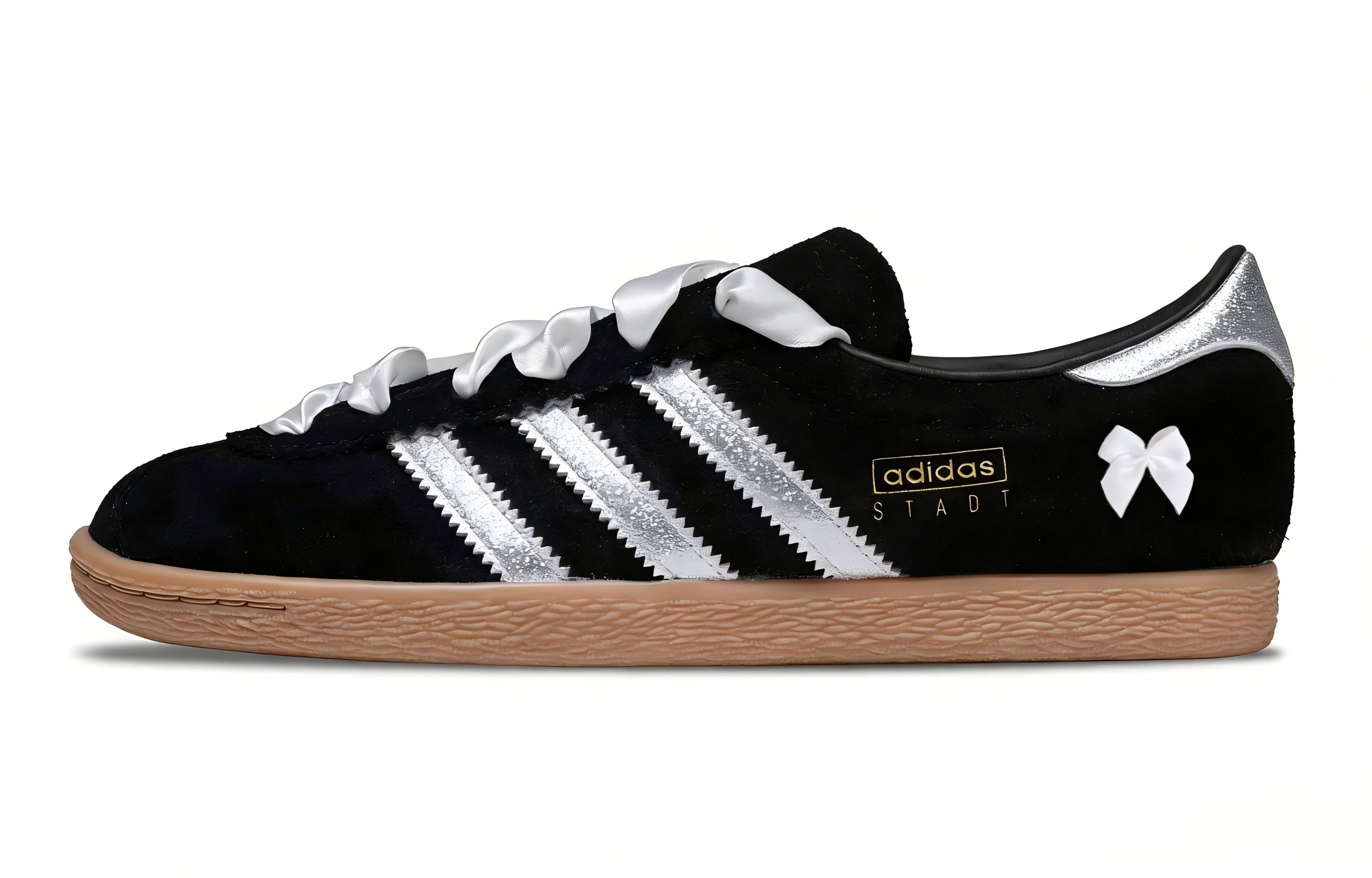 

Adidas Originals Stadt устойчивые к истиранию дышащие низкие кроссовки для скейтбординга Unisex Black Silver