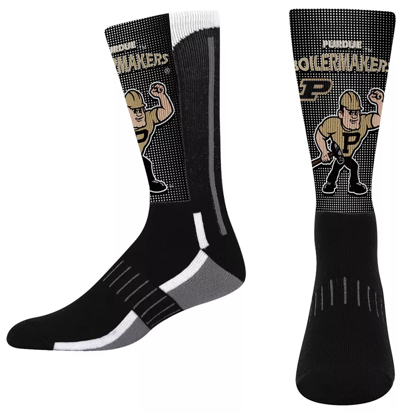 

Молодежные носки Purdue Boilermakers Mascot Crew для босых ног For Bare Feet