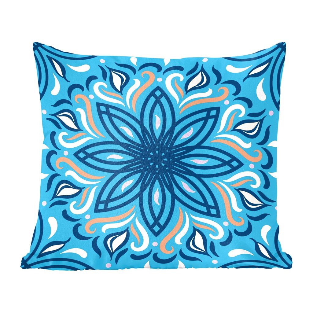 

Декоративная подушка MuchoWow, диванная подушка, декоративная подушка для гостиной, 60 х 60 см, цветок, квадрат, узор, чехол на подушку, хлопчатобумажная ткань, декоративные наволочки