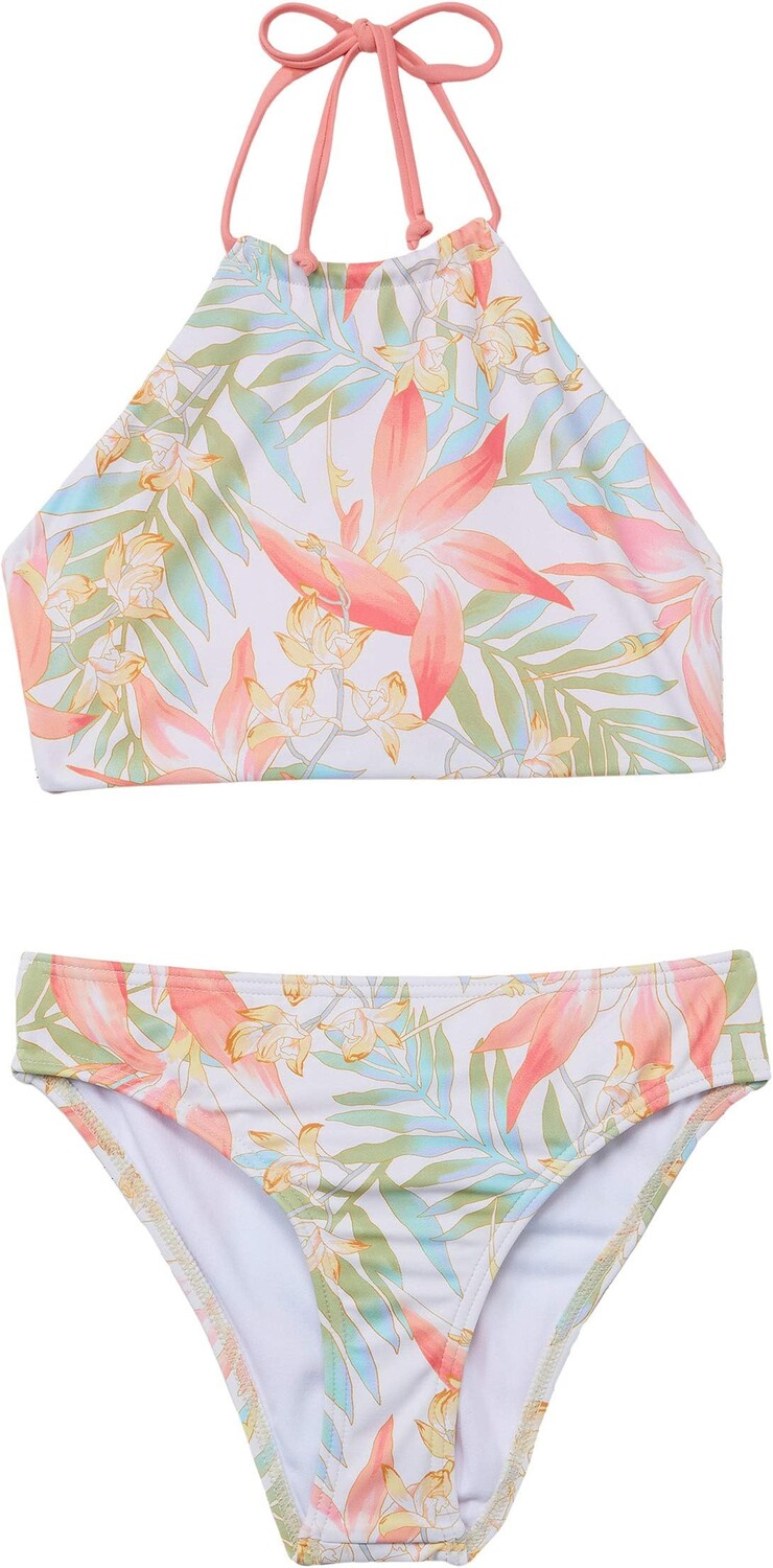 

Купальник Billabong Kids Lil Love Palms High Neck Two-Piece Swim Set, разноцветный