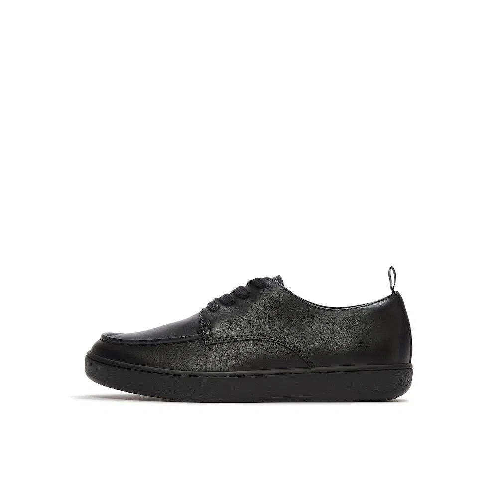 Мужские чёрные кожаные мокасины Craft Q Leather Moc Derby от Fitflop — фото 4