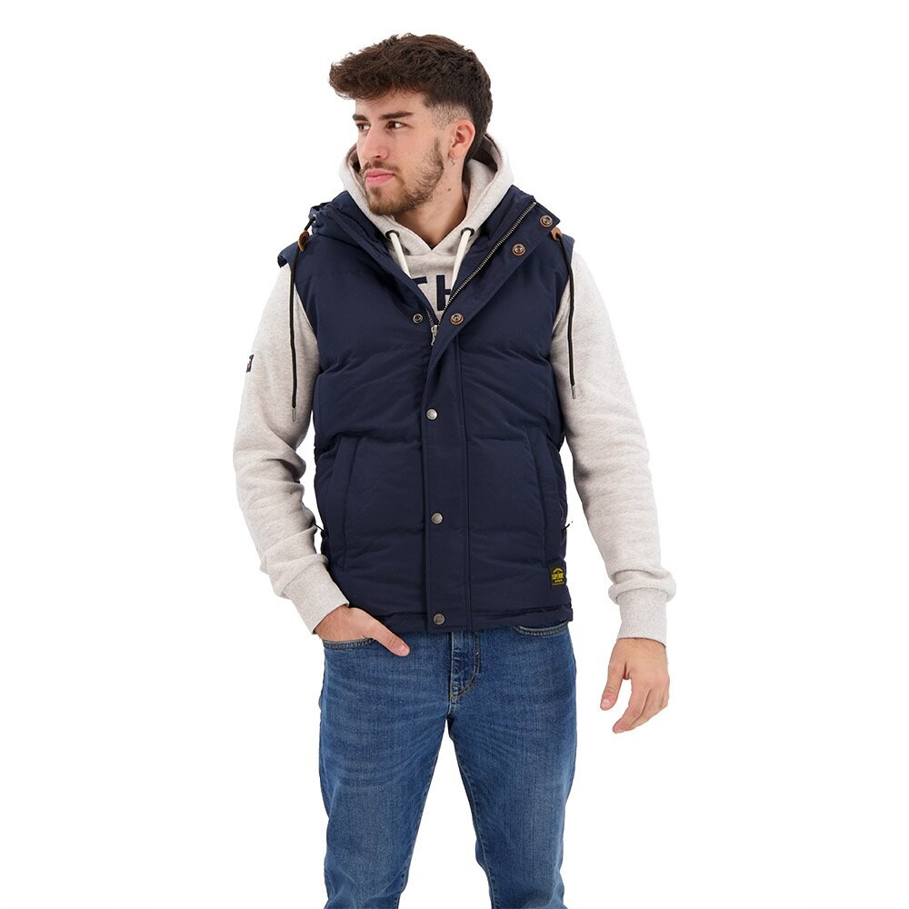 

Жилет Superdry Everest Down Vest, синий