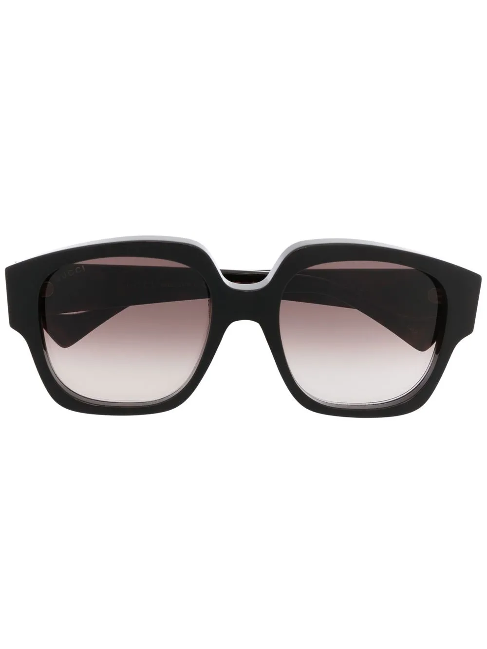 

Солнцезащитные очки в массивной оправе Gucci Eyewear, черный