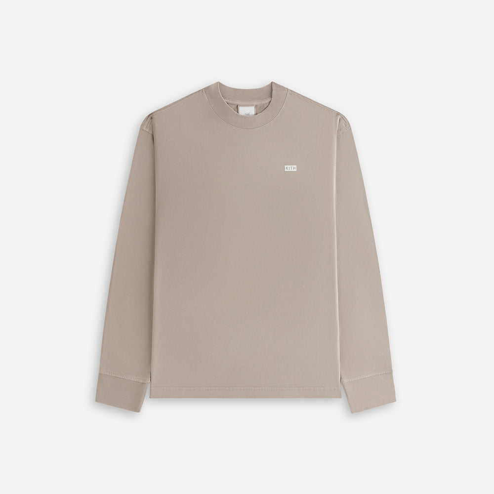 

Футболка Kith Women Oversized Sonoma Sueded Long Sleeve, цвет Quicksand