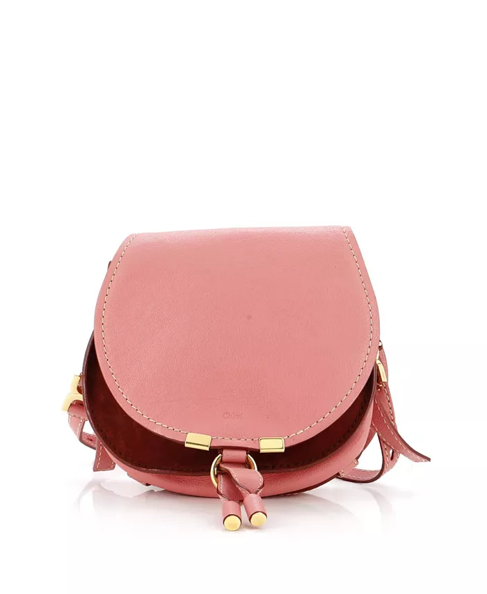 

Маленькая кожаная сумка Marcie Nude через плечо Pre-Owned Chloe, розовый