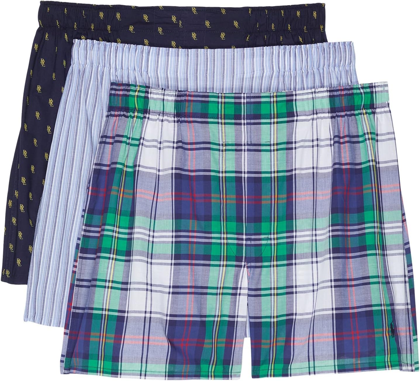 

Тканые боксеры POLO RALPH LAUREN Classic Fit 3 в упаковке, Multi-Color