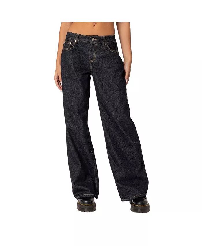 

Женские джинсы Raelynn Washed Low Rise Edikted, синий