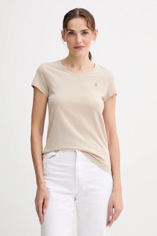 

Футболка из сырого хлопка G-Star, бежевый