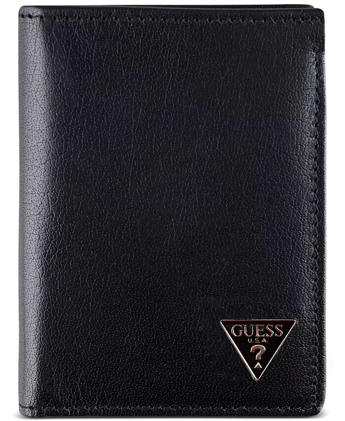 

Мужской складной кошелек с логотипом Chavez GUESS, черный