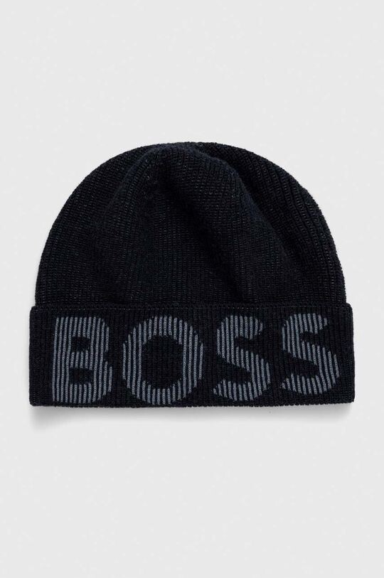 

Шапка из смесовой шерсти Boss, темно-синий