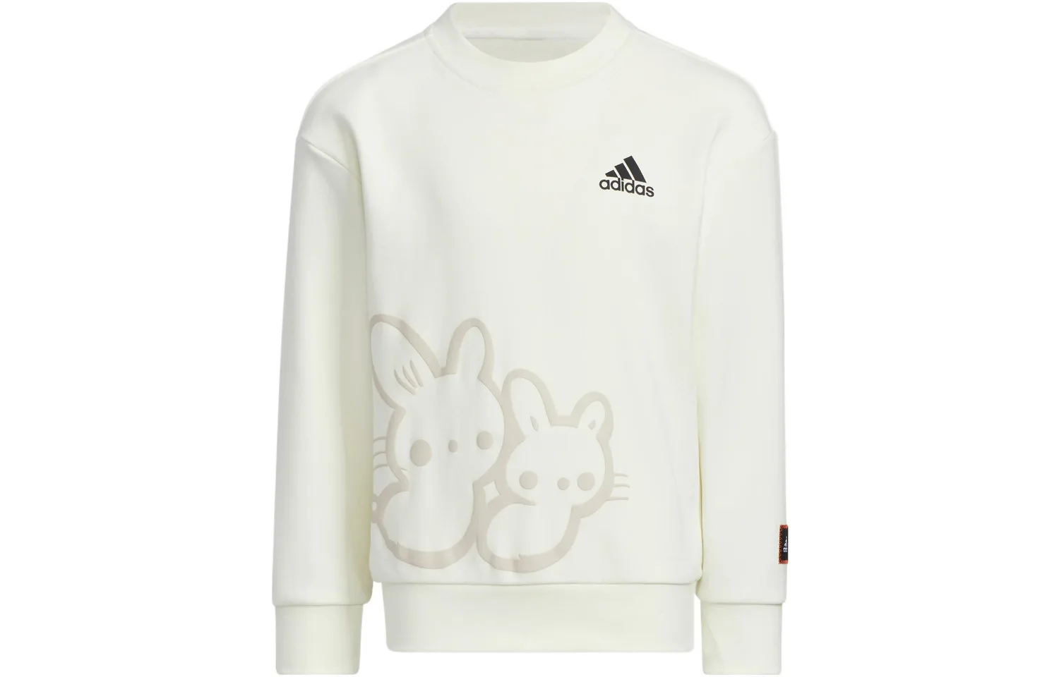Детский свитшот с круглым вырезом Adidas, Jade White