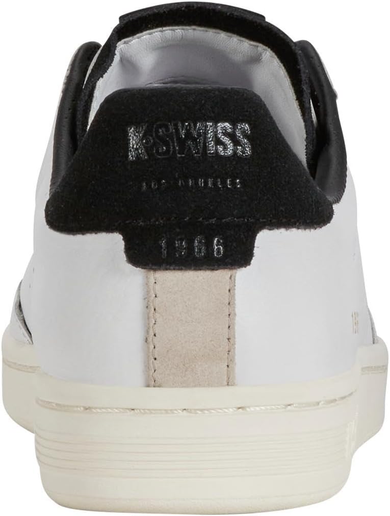 Мужские кожаные кроссовки K-Swiss Lozan Klub, белый/черный — фото 3