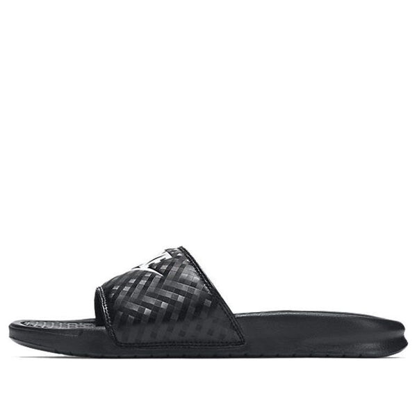 Тапочки jdi benassi slides 'black diamond pattern' Nike, черный