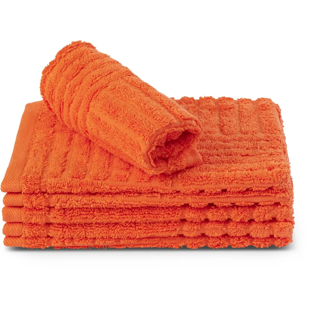 

Мочалка для рук ROSС CARRE, 100% хлопок, ребристая структура, большой выбор цветов Ross, оранжевый