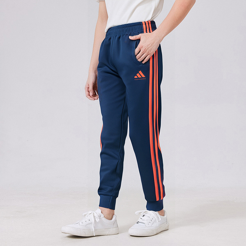 Вязаные спортивные штаны Unisex Adidas, темно-синий — фото 4
