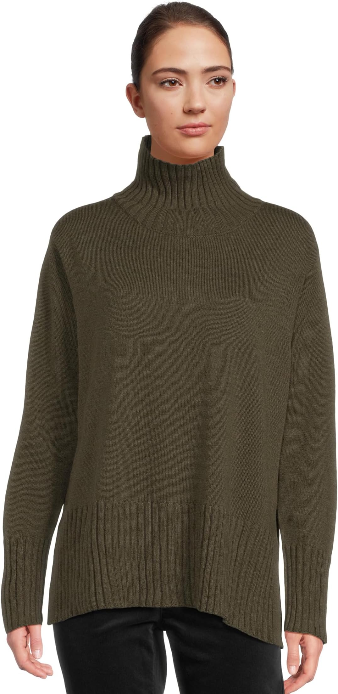 

Свитер Eileen Fisher Women's Merino Turtle Neck Sweater, Woodland