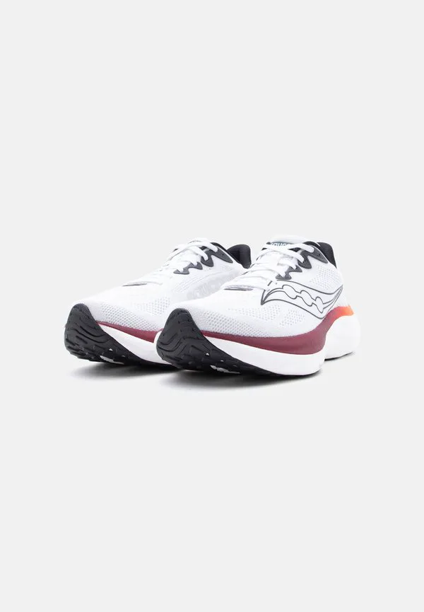 Кроссовки для бега по шоссе ride 19 Saucony, White/Crimson — фото 2