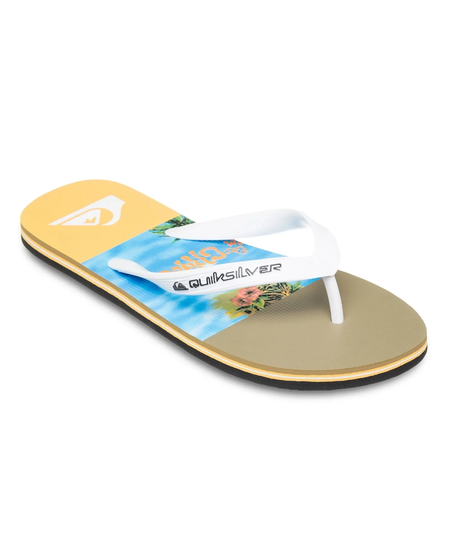 Мужские сандалии с камуфляжным рисунком Quiksilver MOLOKAI STRIPE 25 коричневые
