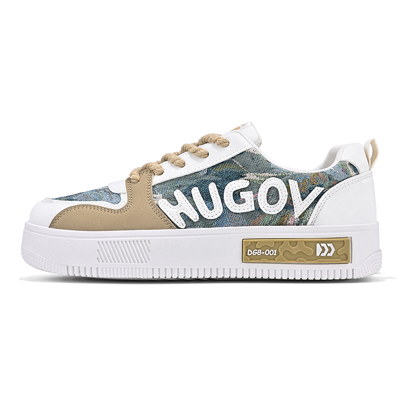 

Нескользящие износостойкие низкие мужские кроссовки JANECO, White Blue