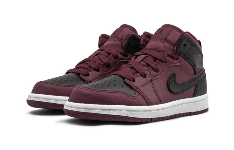 Кроссовки Jordan 1 Mid BP Team Red Black — фото 3